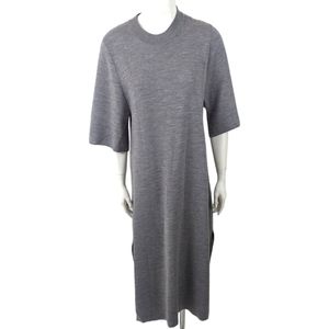 Studio Nicholson Knit Maxi Dress Wool Silk Cashmere Womens 10 Gray Designer Luxe